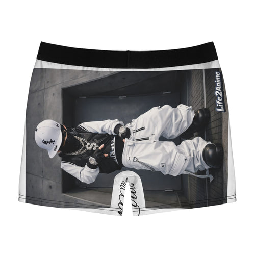 Graphic Boxer Briefs — Luxe Logo & Heart Quote All-Over Print