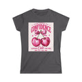 Confidence Looks Cute On Me Tee — Retro Pink Cherries & ‘Baddie’ Graphic Women's T-Shirt